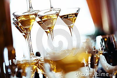 Champagne glasses. Concept picture.