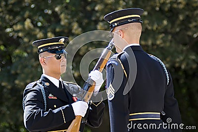Change of the Guard in Arlington Cemetery