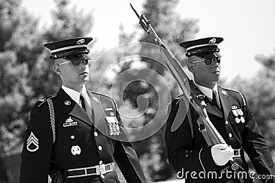 Change of the Guard in Arlington Cemetery