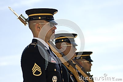 Change of the Guard in Arlington Cemetery