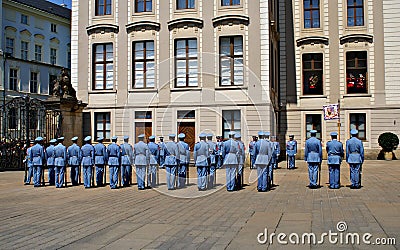 Changing the Guard Ceremony at Prague Castle