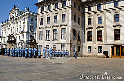 Changing the Guard Ceremony at Prague Castle