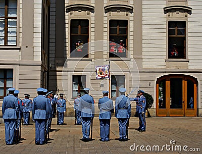 Changing the Guard Ceremony at Prague Castle