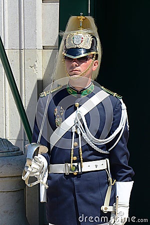 Changing of Guard in Lisbon, Portugal