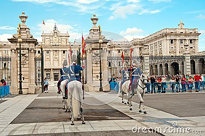 Changing of the Guard - Royal Palace of Madrid