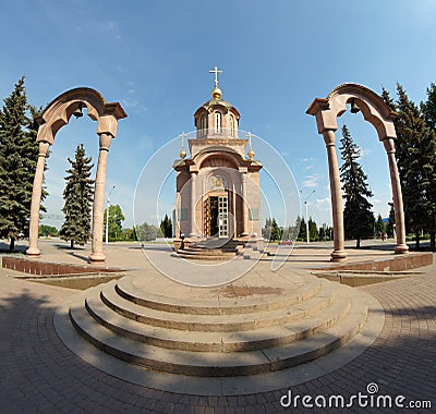 Chapel of the Mother Mary in Kemerovo city