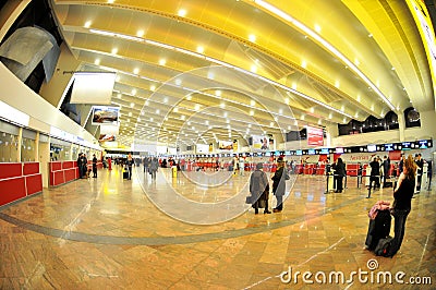 Check-in in Vienna airport