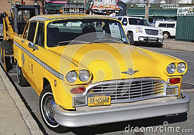 Checker Taxi Cab produced by the Checker Motors Corporation in Brooklyn