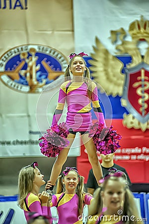 Cheerleading Championship Action