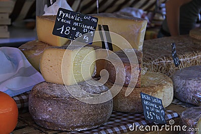 Cheese at a market