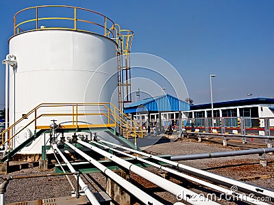 Chemical storage tank and pipe line 2