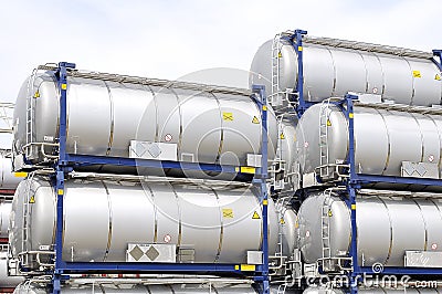 Tank containers for shipping