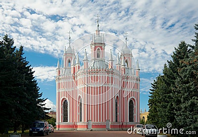 Chesme Church, Saint Petersburg, Russia, back elevation