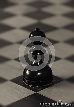 Chess black and white figures