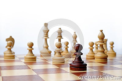 Chess game board scene