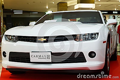 Chevrolet Camaro car in Motor Show 2014