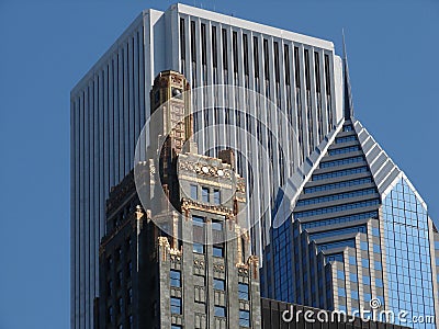 Chicago Architecture Trio: Aon Center, Carbide and Carbon Building, Two Prudential Plaza