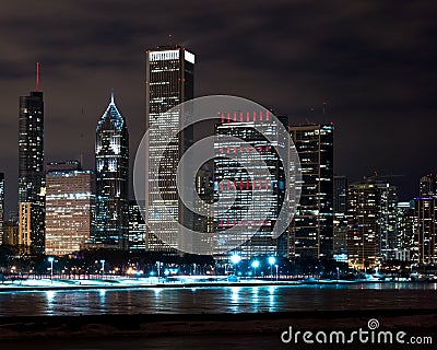 Chicago Night Skyline