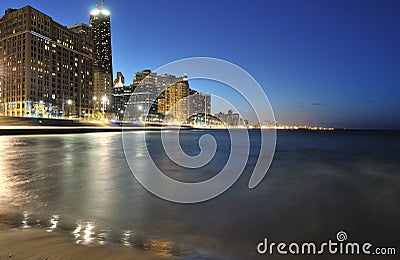 Chicago Skyline and Lake Michigan