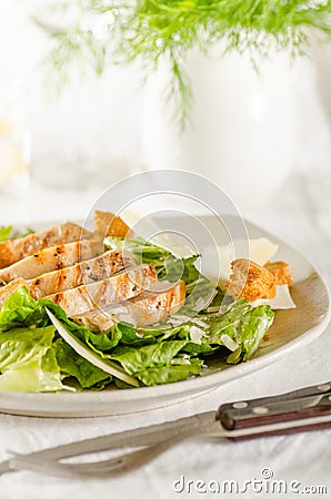 Chicken Caesar salad