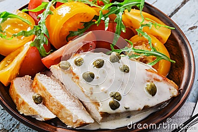 Chicken fillet with caper
