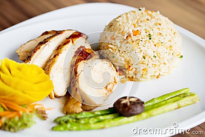 Chicken Fillet with Fried Rice