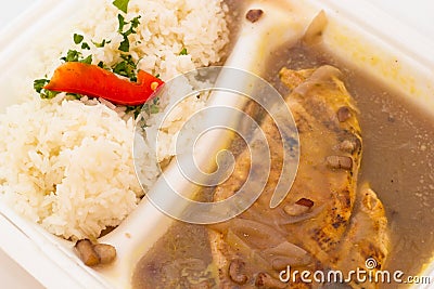Chicken fillet with rice