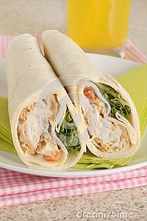 Chicken salad wraps