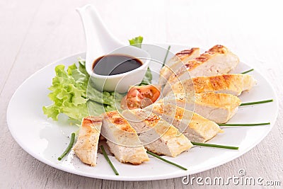 Chicken and soy sauce