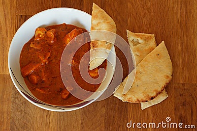 Chicken Tikka Curry with Naan Bread