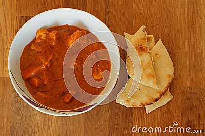 Chicken Tikka Curry with Naan Bread