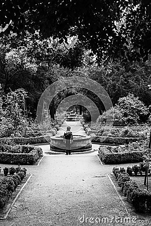 Child alone in the park