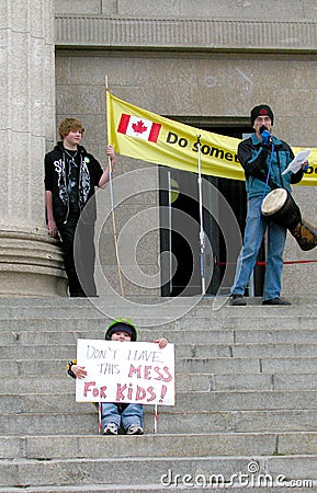 Child at Climate Change Protest, Canada