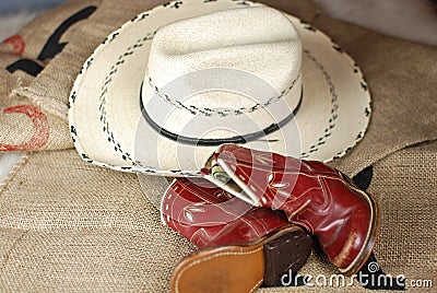 Child s Cowboy Boots and Hat