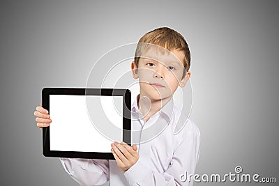 Child using a tablet PC
