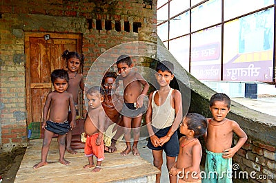 Children in an Indian village