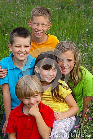 Children In A Meadow