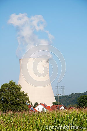 Chimney in a village