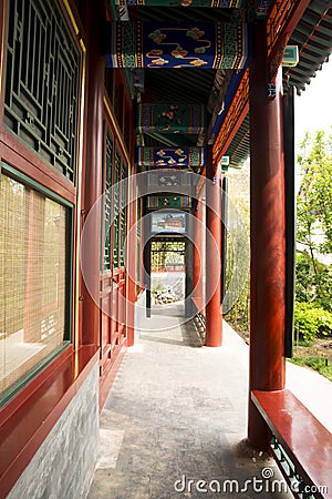 China antique building corridor