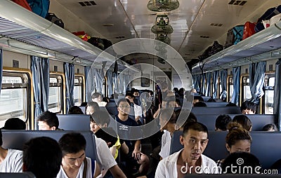 China - inside a train