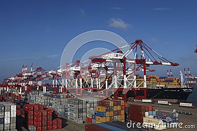 China Qingdao Port Container Terminal
