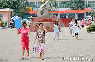 China: students take the exam