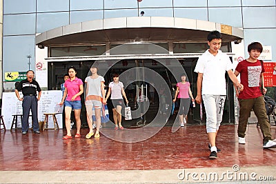 China: students take the exam