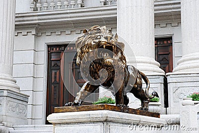 Chinese Bronze lion