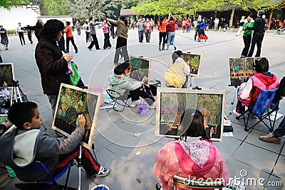 Chinese children painting
