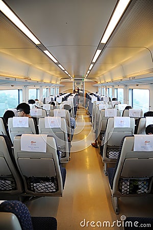 Chinese fast train interior