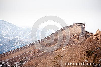 Chinese Great Wall in winter