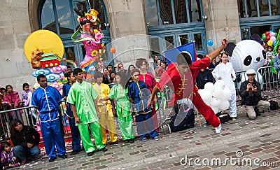 Chinese martial arts on Moon festival at Paris