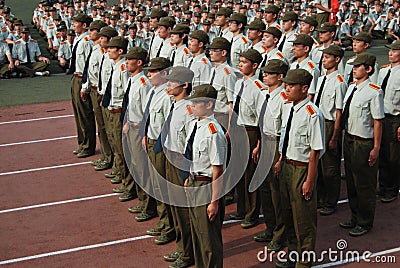 Chinese military training for students 12