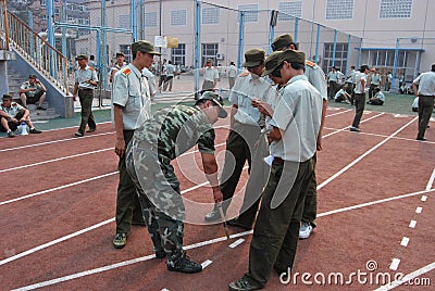 Chinese military training for students 23